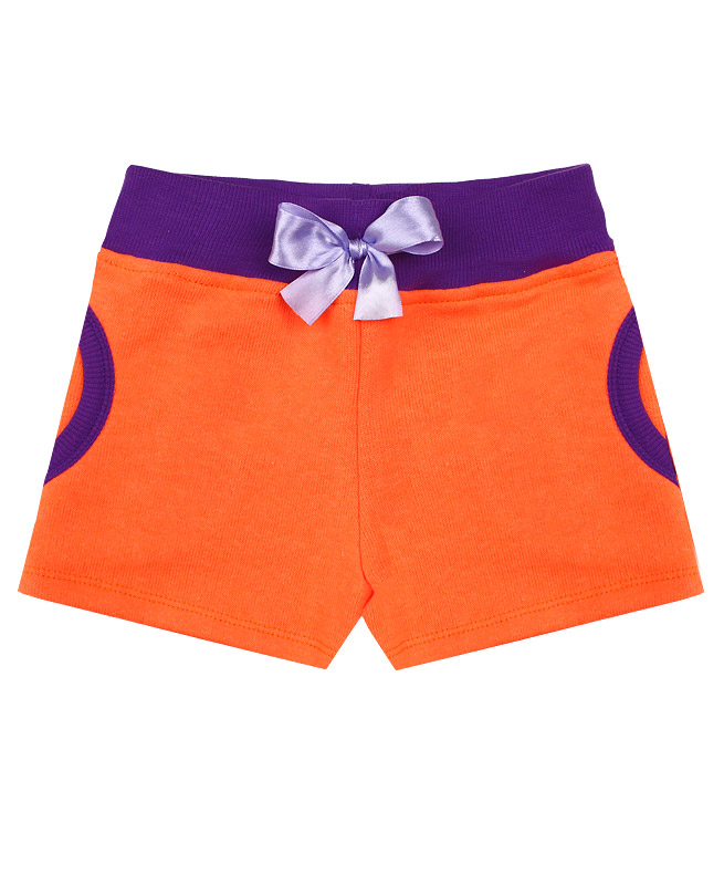 Оранжевые шорты для девочки