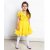 Желтое нарядное платье для девочки