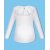 Белый школьный джемпер (блузка) для девочки