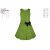 Зеленое платье в горошек для девочки
