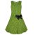 Зеленое платье в горошек для девочки