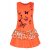 Оранжевый сарафан(платье) для девочки соборками