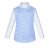 Белая водолазка (блузка) для девочки с голубым гипюром