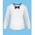Школьный джемпер (блузка) для девочки с шифоновыми рукавами