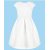 Белое платье с ремнем для девочки