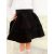 Чёрная школьная юбка для девочки с кружевом