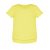 Жёлтая футболка для девочки с поясом и манжетами