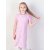 Розовое платье с гипюром для девочки