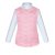 Белая водолазка (блузка) для девочки с розовым гипюром