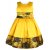Нарядное жёлтое платье с гипюром