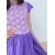 Фиолетовое платье для девочки с гипюром