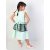Ментоловое нарядное платье для девочки с гипюром