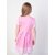 Розовое платье для девочки с гипюром