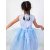 Голубое нарядное платье для девочки
