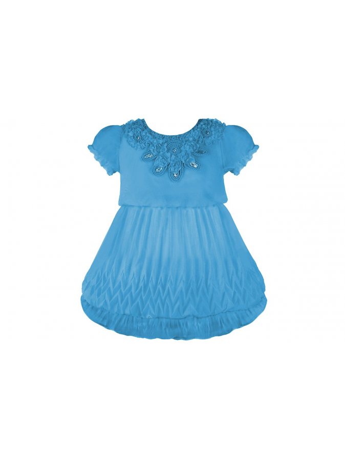 Нарядное платье голубое,рост 98-116