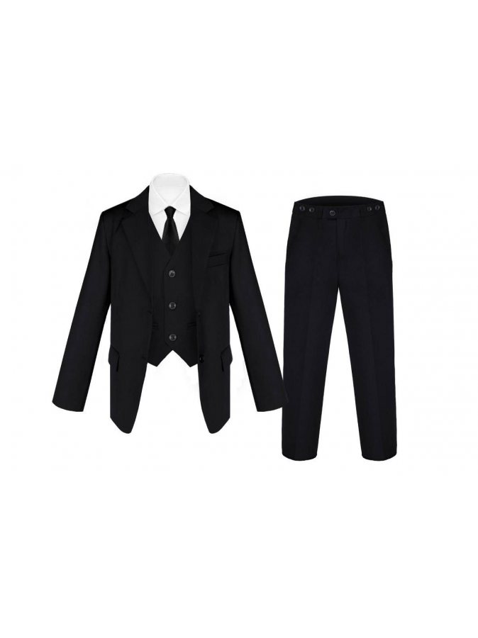 Черный костюм "Тройка" с галстуком
