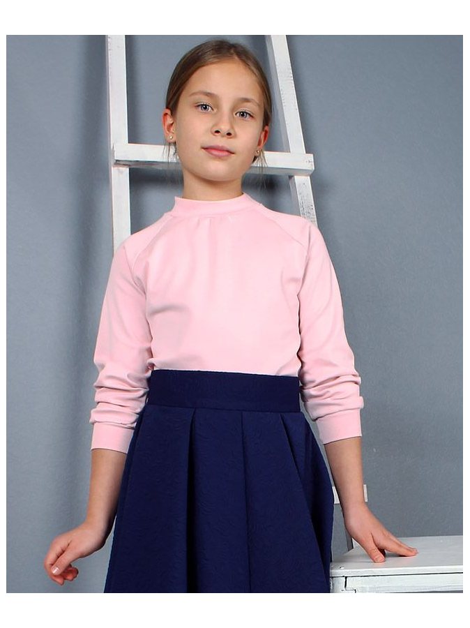 Розовая школьная блузка для девочки