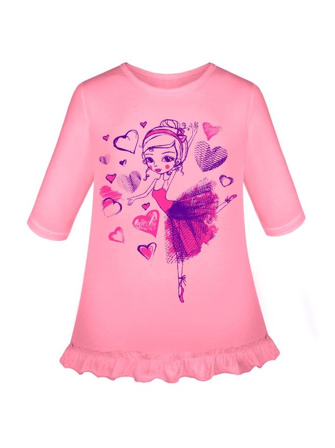 Розовая блузка для девочки