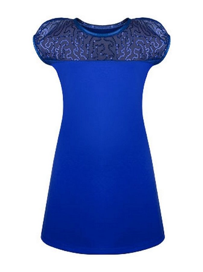 Синее нарядное платье для девочки