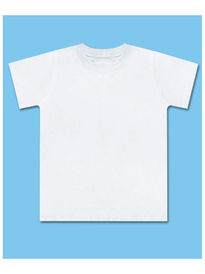 Белая спортивная футболка для мальчика