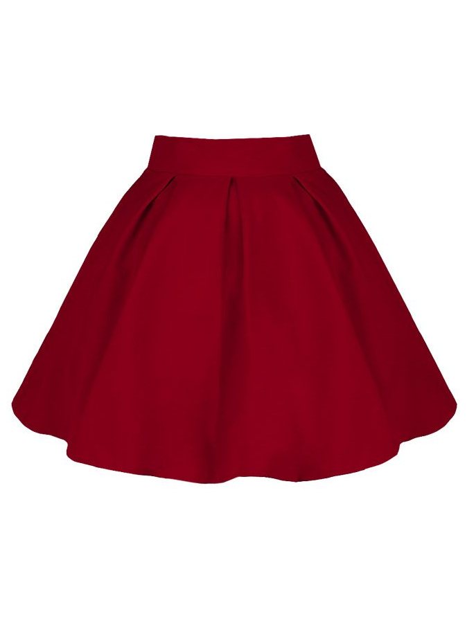 Красная юбка для девочки