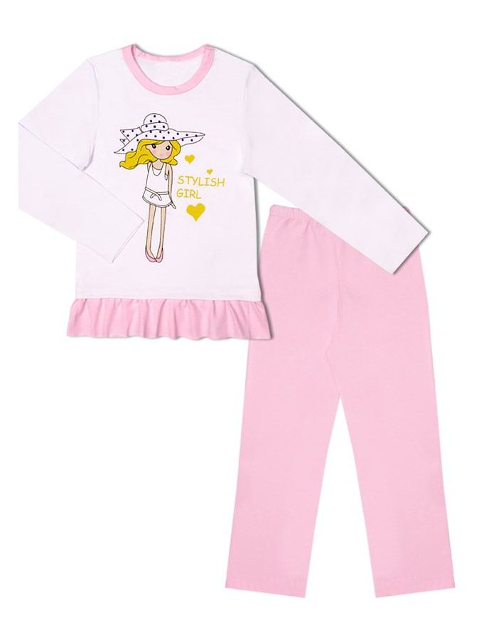 Пижама розовая для девочки