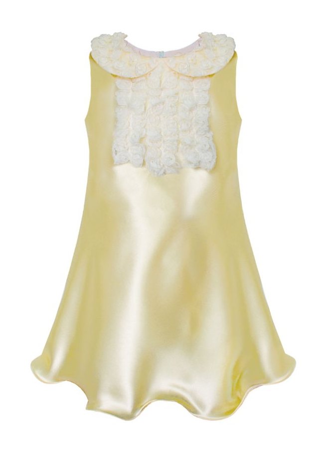 Молочное нарядное платье для девочки