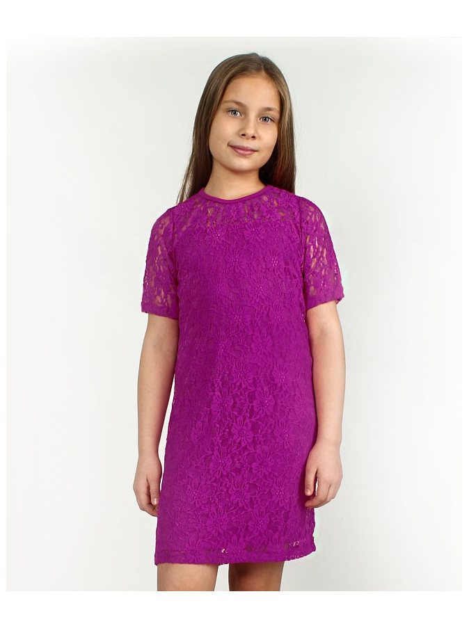 Пурпурное нарядное платье для девочки
