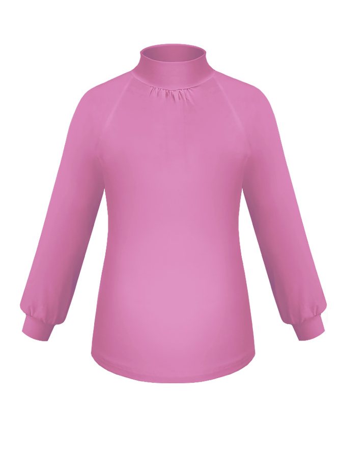 Сиреневая школьная водолазка (блузка) для девочки