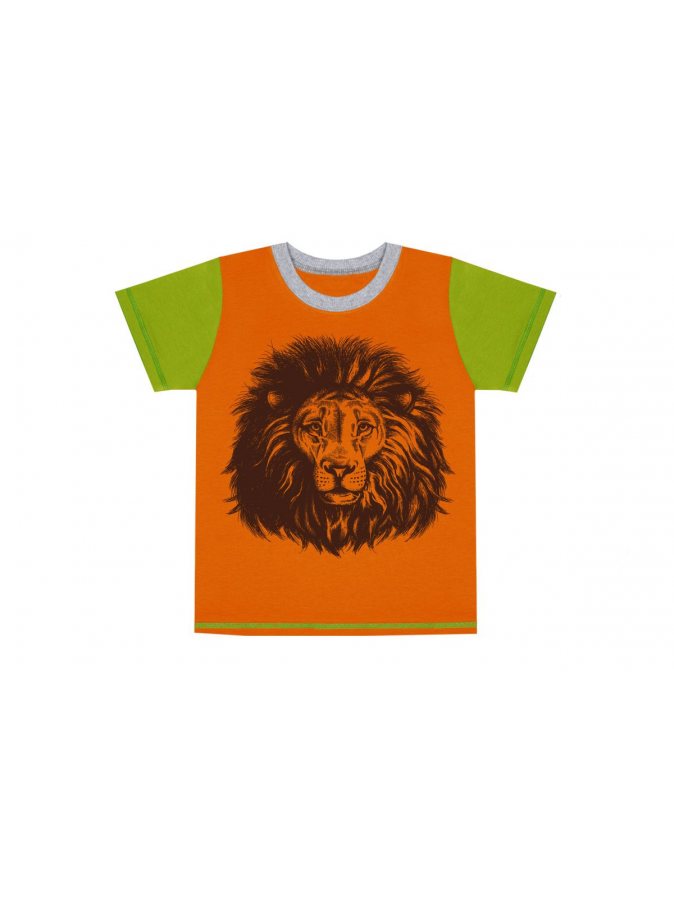 Оранжевая футболка для мальчика