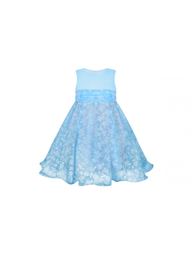 Платье нарядное темно голубое для девочки,рост 92-122