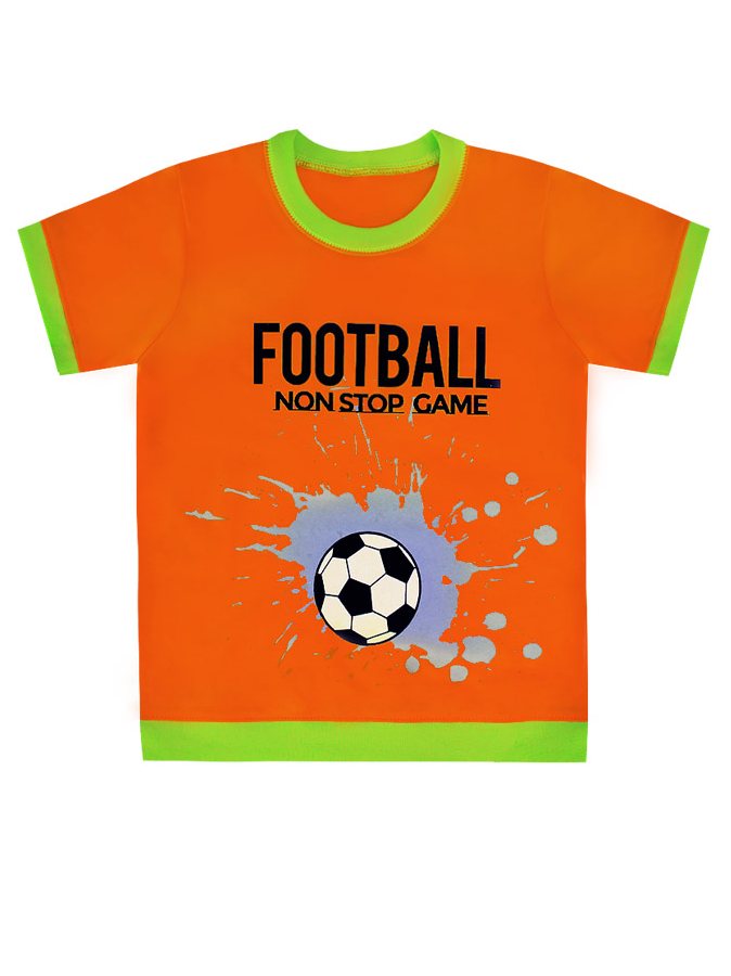 Футболка оранжевая для мальчика
