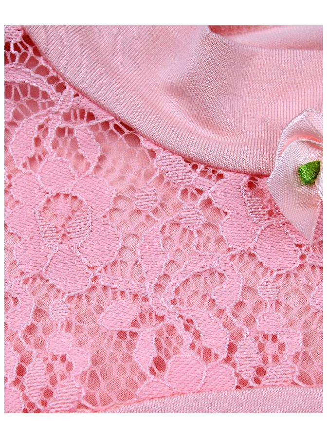 Розовый школьный джемпер (блузка) для девочки
