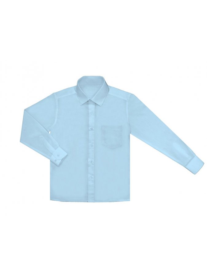 Рубашка для мальчика бл.голубая, рост 116-164