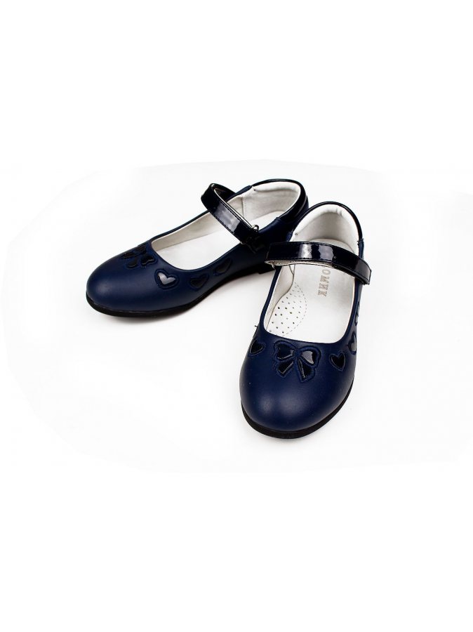 Туфли школьные для девочки т.синие,размер 31-36