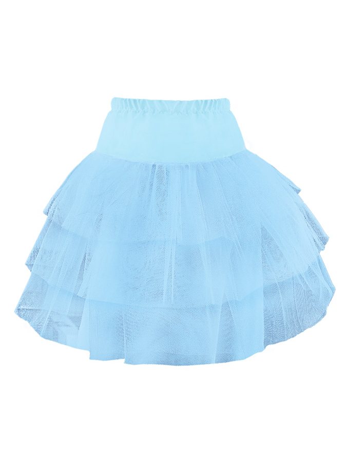 Голубой подъюбник(юбка) для девочки