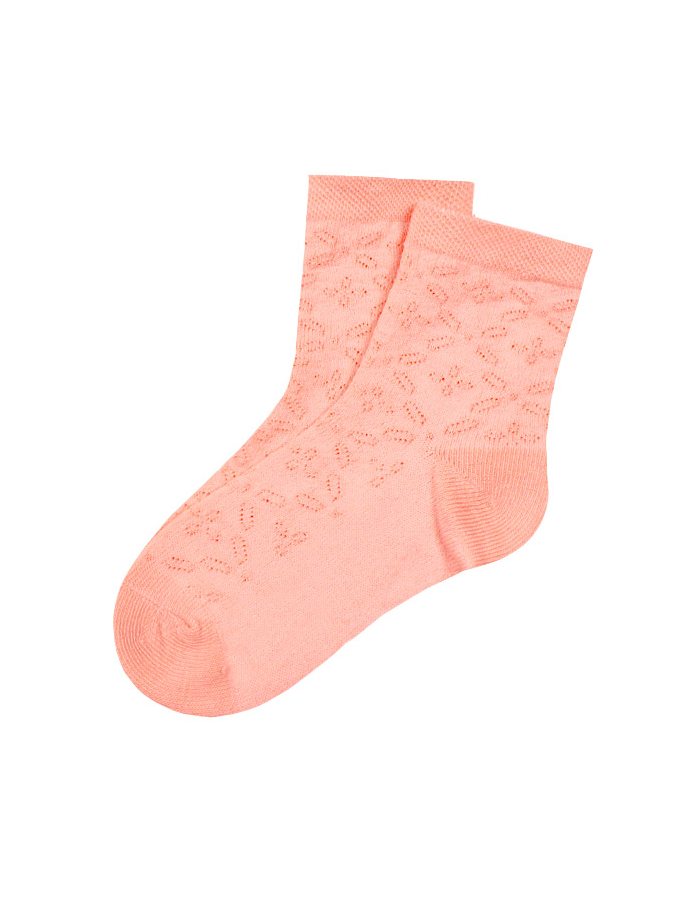 Бежевые ажурные носки для девочки
