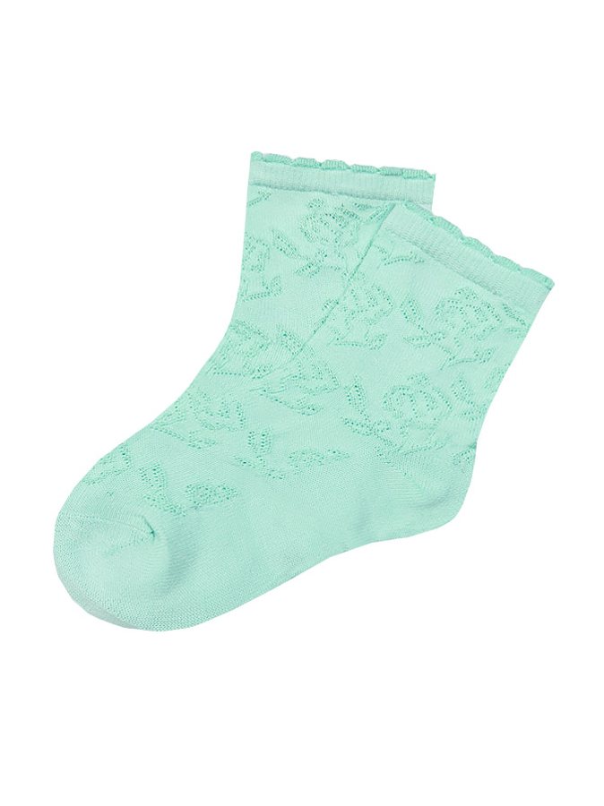Бирюзовые ажурные носки для девочки