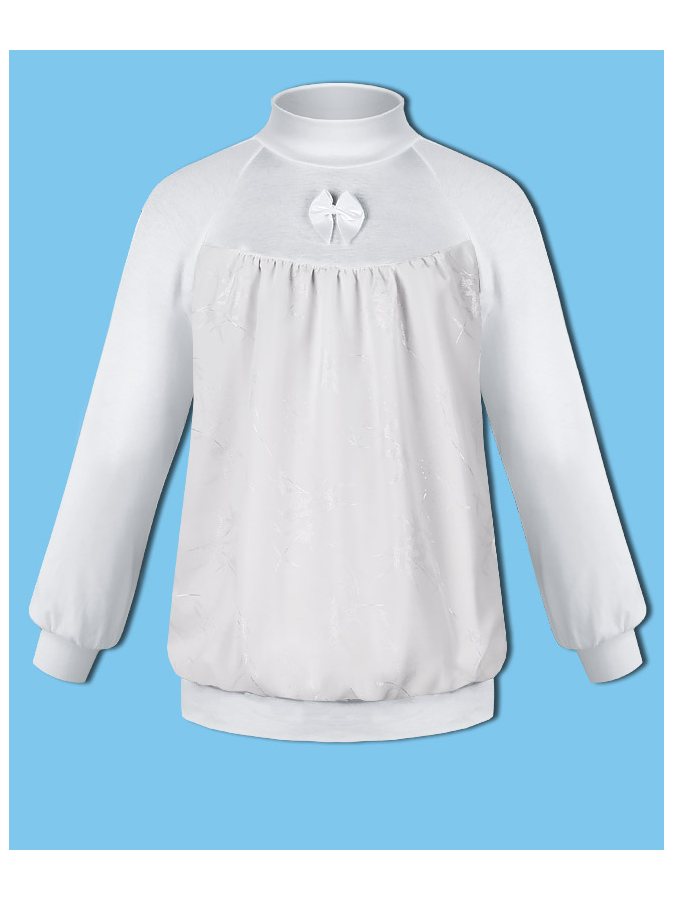 Белая школьная блузка для девочки