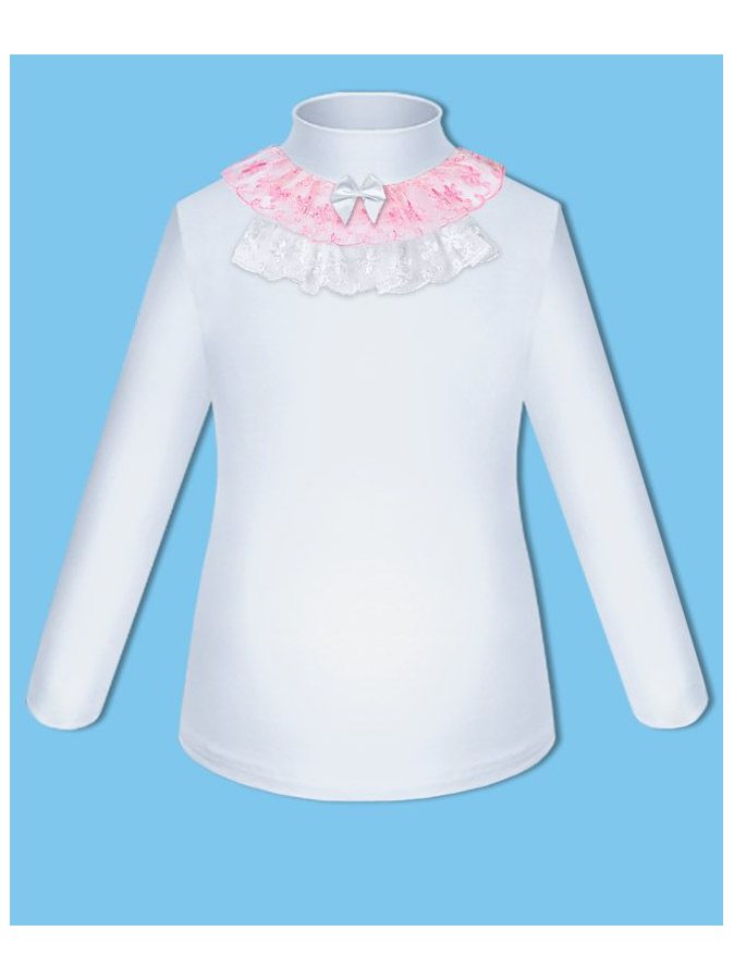 Школьный комплект для девочки с бордовым сарафаном и белой блузкой