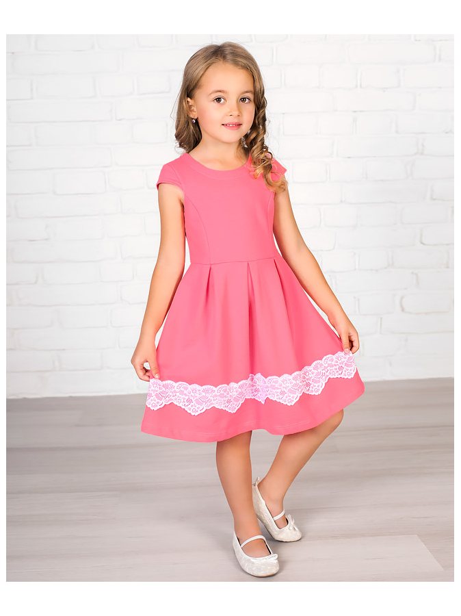 Розовое платье для девочки