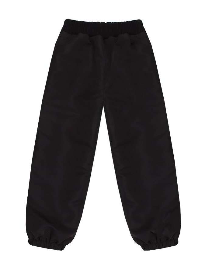 Чёрные утеплённые брюки для мальчика