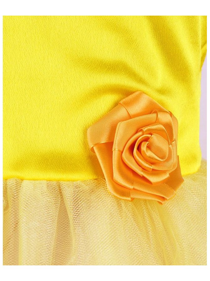 Нарядное жёлтое платье для девочки