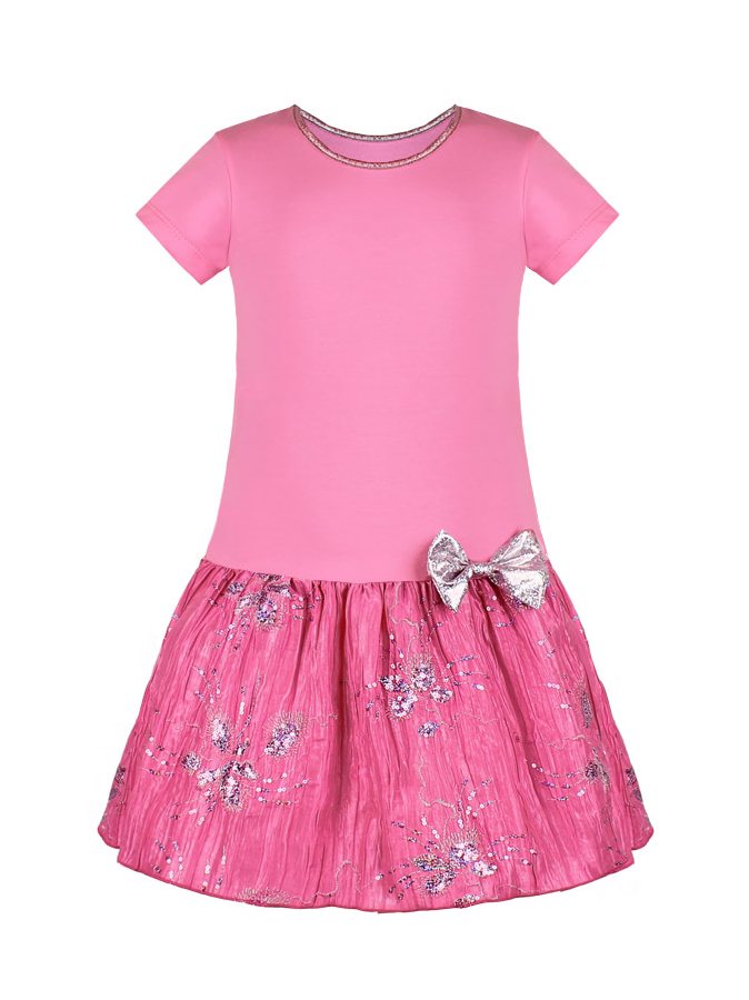 Розовое платье для девочки