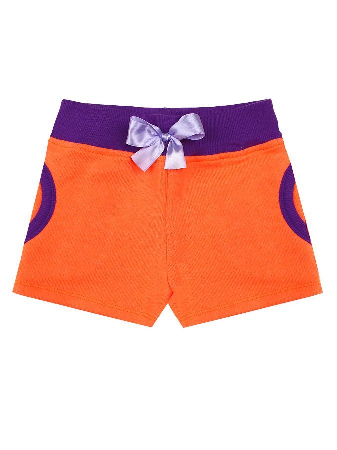 Оранжевые шорты для девочки