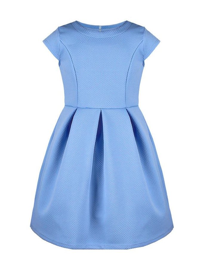 Голубое платье для девочки с ремнем