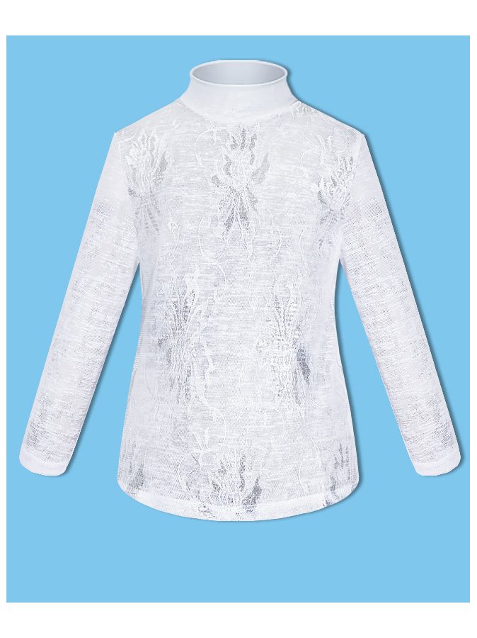 Белая водолазка (блузка)для школы для девочки
