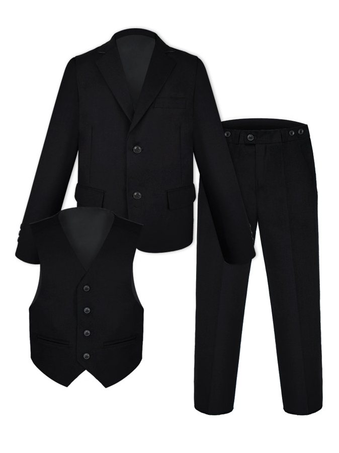 Школьный черный костюм для мальчика