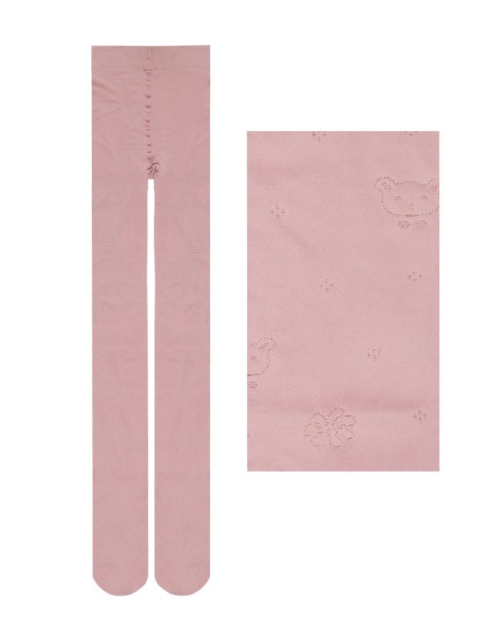 Розовые капроновые колготки для девочки