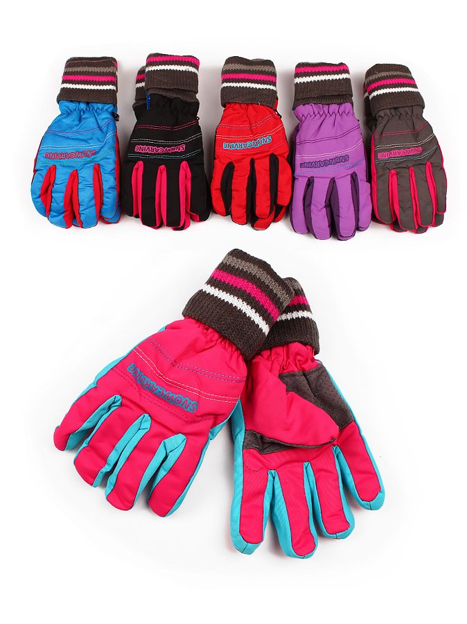 Непромокаемые перчатки для девочки